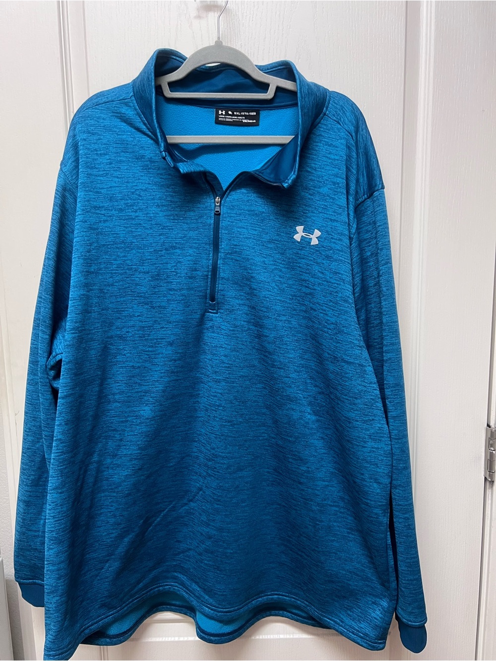 Under Armour Men’s Blue Heather Quarter-Zip Pullover